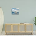 thumbnail image 2 of Stupell Industries Quaint Sailboat Floating Ocean Fluffy White Clouds Canvas Wall Art, 48 x 36, Design by Nan, 2 of 5