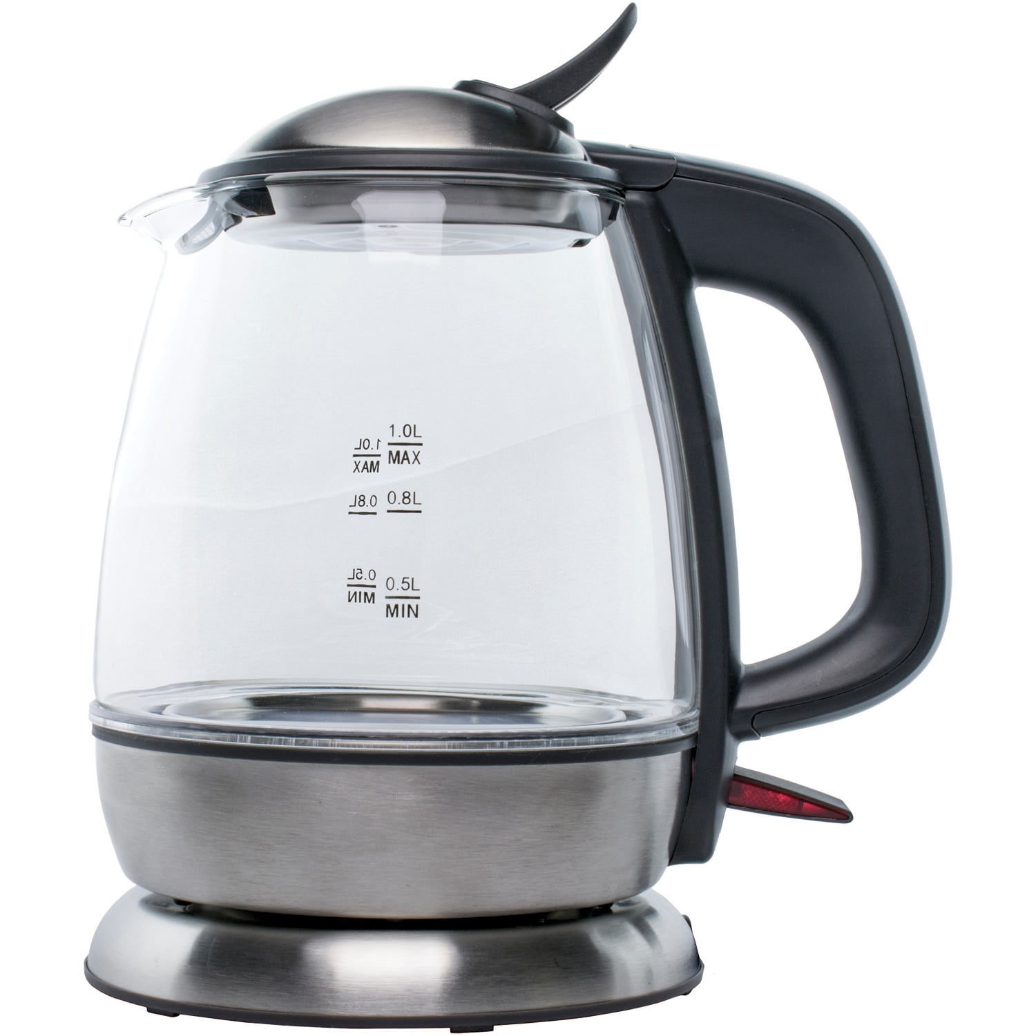Brentwood KT1910BK 1L Cordless Glass Electric Kettle, Black Walmart