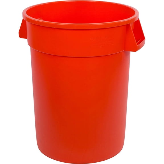Carlisle Sanitary Maintenance B642062 Bronco Waste Container, 32 gal - Orange