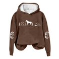 thumbnail image 3 of lnmuld Womens Blouses Maternity Hooded Sweatshirt Casual Pullover Top for Comfortable Soft Fabric Size:2XL, 3 of 4