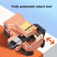 thumbnail image 2 of Fiber Cleaver Tool Kit FTTH Optical Cable Cutting Knife Cutter Automatic Back with Waste Box 3 in 1 Clamp Slot Rose Gold, 2 of 5