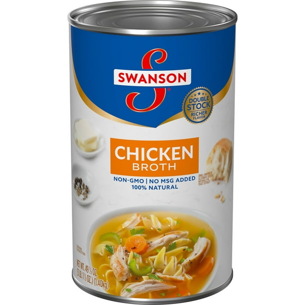 Swanson Chicken Broth 49 5 Oz Can Walmart Com Walmart Com