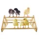 thumbnail image 4 of Percha de madera para pollitos de patio, gimnasio tipo jungla, barra de descanso, juguetes para gallinas, criadoras y gallineros, 4 of 8