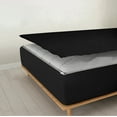 thumbnail image 2 of Zipper Fitted Sheet, (Full Size 54x75) 10 Inch Deep Pocket, 100% Egyptian Cotton, 800 TC, Stripe Black Color., 2 of 7