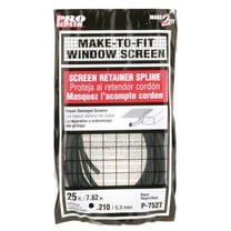 Prime-Line P 7527 Screen Retainer Spline, .210-in, 25-ft, Black