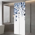 thumbnail image 4 of Blue Eucalyptus Leaves Window Privacy Film, Summer Botanical Watercolor Static Cling UV Sun Blocking Tint Film Heat Control Windows Films for Bedroom Bathroom, Window Stickers 29.5"x78.7", 4 of 8