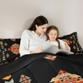 thumbnail image 5 of Feelyou Retro Western Aztec Twin Comforter Sets, Black Orange Triangle Bedding Set, 2pcs, 5 of 8