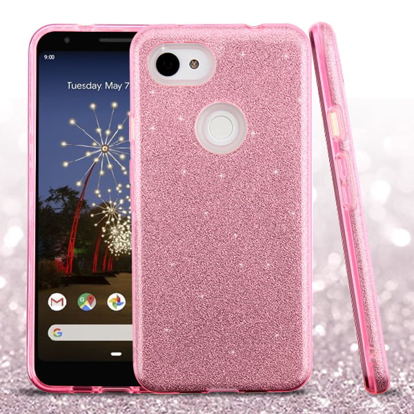 Pink Glitter Case Sparkle Bling TPU Cover for Google Pixel ...
