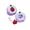 A003- Purple, variant on Cartoon Apple Shaped Nap Pillow, Portable Office Lunch Break Pillow, Comfortable Desk Sleeping Pillow for Students, Office Workers, Travelers - Plush Apple Design, Soft Fabric, Green Color with "Happ