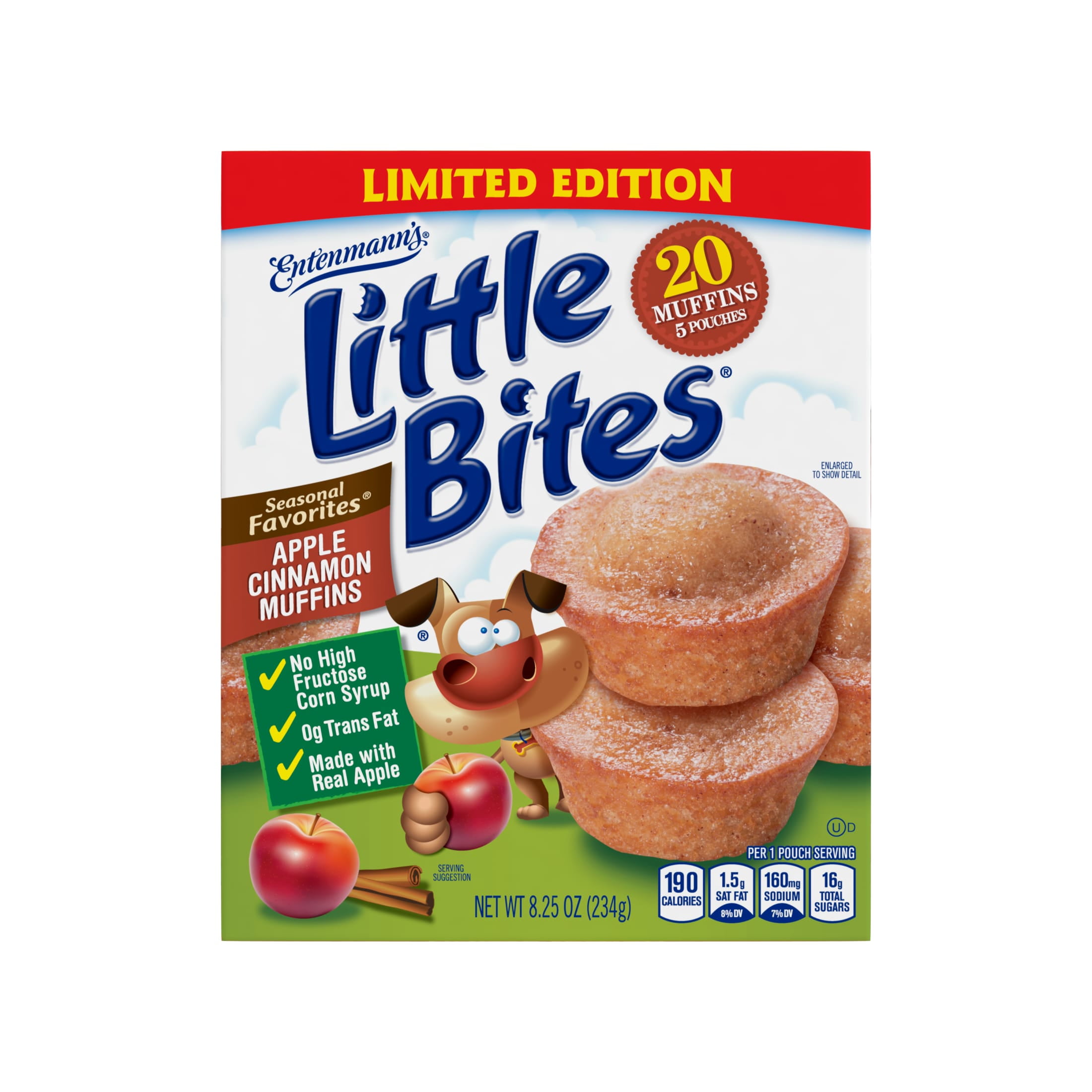 Little Bites Apple Cinnamon Muffins, 5 count, Muffins, 8.25 oz Box