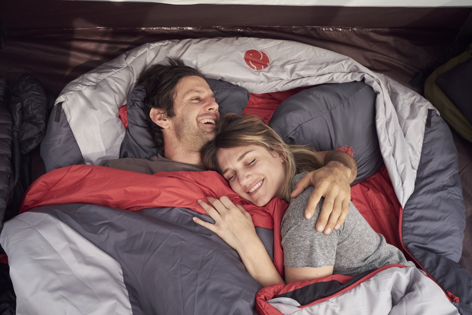 OmniCore Designs 10F / Red Double Wide Hooded Rectangular Sleeping Bag
