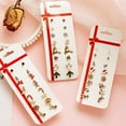 thumbnail image 4 of QWZNDZGR New Trend Christmas Earring Set Female Winter Snowflake Tree Snowman Bell Earring Fashion Christmas Ball Earring Jewelry Gift, 4 of 6