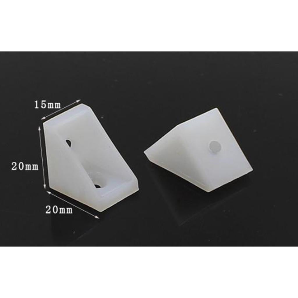 200 Pcs Heavy Duty ''L'' Corner Joint Angle Bracket Shelf Bracket Wall Hanging W/ Screws Decorative Corner Brackets Joint Angle Bracket