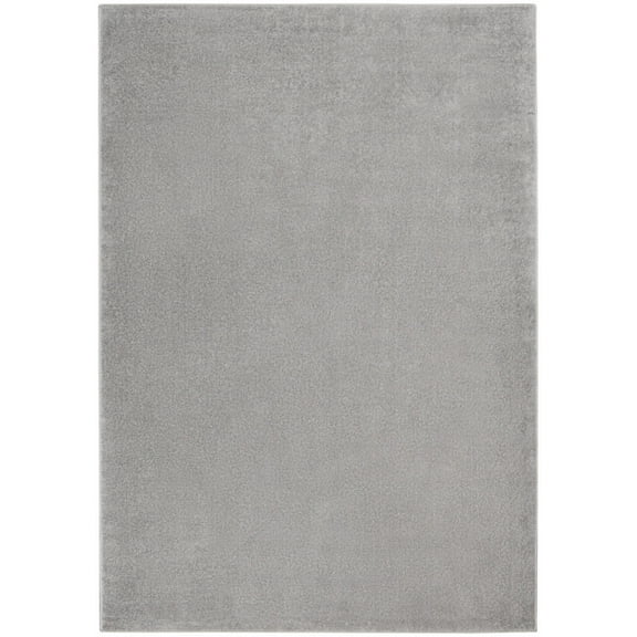 6' X 9' Silver Grey Indoor Outdoor Area Rug
