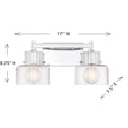 thumbnail image 6 of Dover 2-Light Bathroom Vanity Light in Chrome, 6 of 6