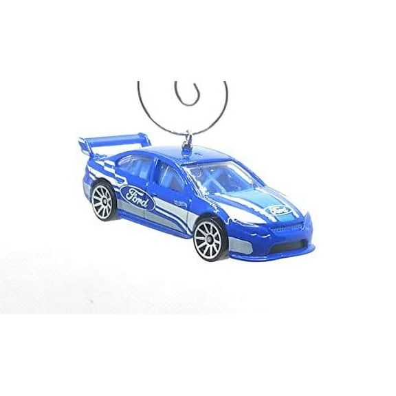 Christmas Ornament for Ford Falcon Race Car Blue
