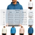 thumbnail image 3 of Men's UPF 50+ Sun Protection Athletic Shell Jacket Lightweight Quick Dry Hooded Windbreaker with Zip Pockets for Hiking Fishing Travel, Blue, XXXL, 3 of 6