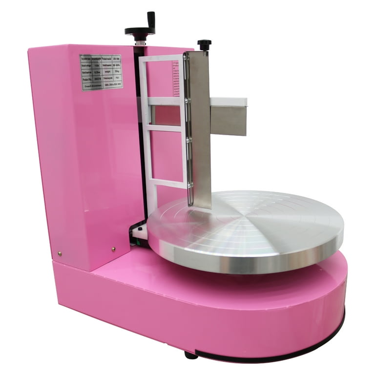 Techtongda 6-14 inch Cake Decorating Machine Cake Cream Spreading Coating Smearing Machine Baking Tools Pink, Men's, Size: One Size