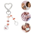 thumbnail image 4 of Unique Bargains 1 Pc Handbag Charm Keychain Durable Metal Bag Accessories Silver Tone Red White, 4 of 6