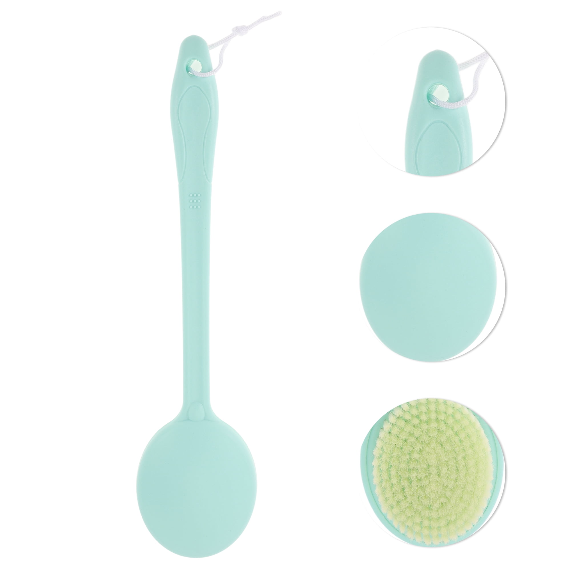 Unique Bargains Bath Brush Body Scrubber 15.35"x3.54"x1.97" Green