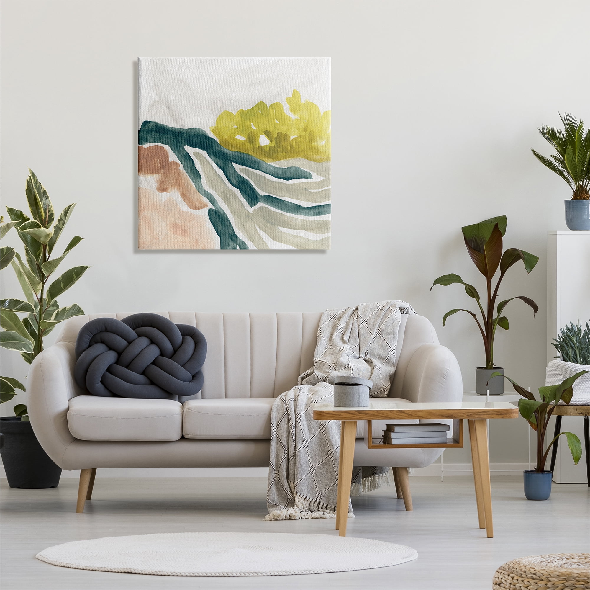 Stupell Industries River Stream Running Soft Abstract Nature Landscape, 30 x 30, Designed by June Erica Vess