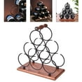 thumbnail image 3 of Estante para vino de hierro perfecl Negro 3 capas, 3 of 7