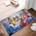 thumbnail image 2 of Watercolor Hello Winter Shetland Sheepdog Chill Christmas Welcome Doormat Sheltie Dog Lover Gifts Indoor Outdoor Welcome Mat - 00016, 2 of 5