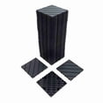 thumbnail image 4 of Plastic Interlocking Deck Tiles,44 Pack Patio Deck Tiles,12"x12" Square Waterproof Outdoor All Weather Use, Outdoor and Indoor Patio Decking Tiles for Poolside Balcony Backyard, Dark Grey, 4 of 6