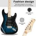 thumbnail image 4 of Zimtown Full Size Electric Guitar for Beginner with 20 Watt Amp and Accessories,Dark Blue with Black Pickguard, 4 of 7