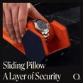 thumbnail image 3 of Funda de reloj QWATCHBANDS de cuero para hombre con hexágono, 3 of 3