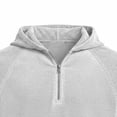 thumbnail image 6 of Yertdoel Hoodies for Men, Solid Color Short Sleeve Hooded Half Zip Pullover Sweatshirt Soft Loose Lightweight Breathable Beach Vacation Summer Outdoor Casual Shirts, 6 of 6