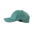 thumbnail image 3 of C.C Unisex Adjustable Faux Suede Precurved Bill Baseball Cap Hat - Teal, 3 of 4