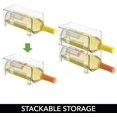 thumbnail image 4 of Jinsinto Bottle Rack (Set of 4) - Plastic Stackable Wine Rack for 1 Bottle of Wine or Other Drink - Clear, 4 of 5