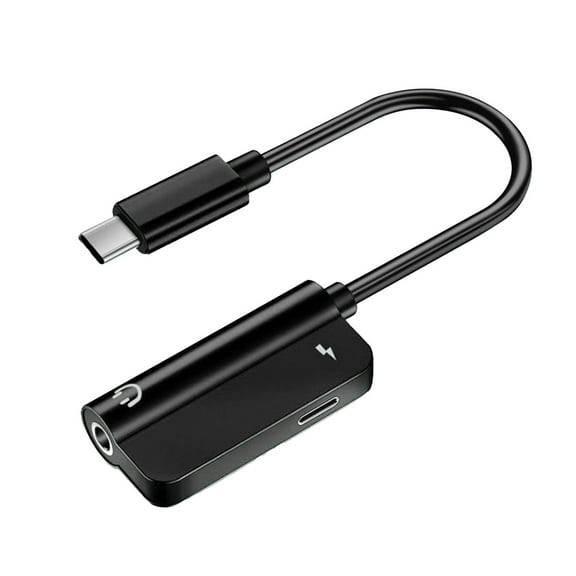 USB C Headphone Jack Adapter 2 In 1 USB Type C To Hi Res 35mm AUX Audio Connector For USB C Smartphones And Laptops