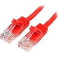 thumbnail image 1 of Cable de 1m Rojo de Red Fast Ethernet Cat5e RJ45 sin Enganche Startech 45PAT1MRD, 1 of 1