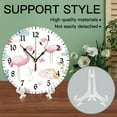 thumbnail image 4 of YladaFaie 10 Inch Vintage Clocks Watercolor Flamingo Natural Arrow Round Wall Clock Flamingo Painting Battery Operated Quartz Analog Home Office School Decorative Creative Dual Use Clock Art, 4 of 7