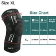 thumbnail image 2 of Professional Knee Compression Sleeves Support For Knee Pain, Running, Work Out, Gym-Black-Xl, 2 of 5