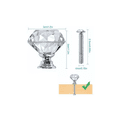 thumbnail image 2 of Pomo De Cristal Para Cajón, 30 Mm, 20 Piezas plata, 2 of 5