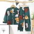 thumbnail image 3 of Conjuntos de pijama para niños, ropa de dormir con estampado de dibujos animados, informal, de manga larga, para Navidad, Otoño, 2021, 3 of 4