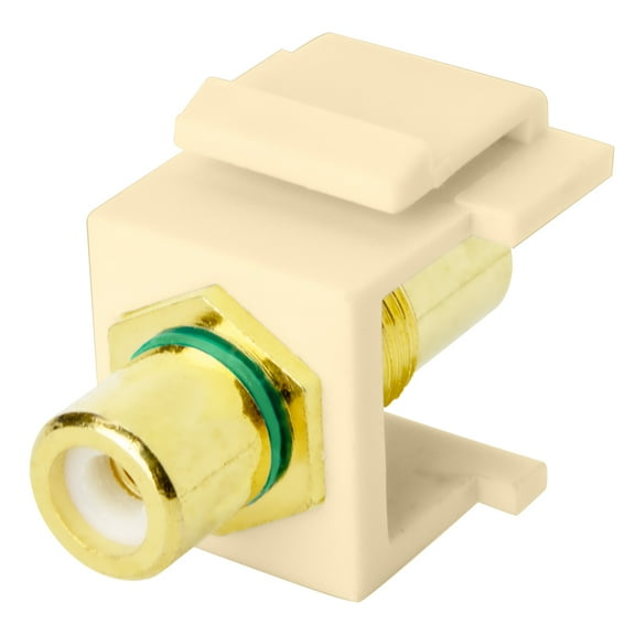 Skywalker Brand — Keystone RCA Female to RCA Female Connector Insert (Green Band | Ivory)