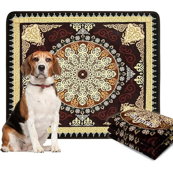 Qeils Washable Pee Pads for Dogs, 2 Pack Reusable Puppy Pads 36"x41" Super Absorbent Leakproof Dog Training Pads, Non-Slip Potty Pads for Crate, Floor, Couch, Whelping Pads Litter Mat Puppy Supplies