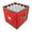 red, variant on Christmas Ornament Storage Box – Foldable Container with 64 Adjustable Compartments and Zipper Closure for Holiday Décor Storage