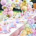thumbnail image 2 of Pastel Balloons Arch Garland Kit, Easter Balloon for Bunny Hunt Shower Birthday Spring Rabbit Daisy Egg Party Decorations, 2 of 4
