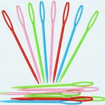 Plastic Sewing Needles 40Pcs 3.5 Inch Large Eye Bodkin Embroidery Knit Weaving Needles Tapestry Hand Sewing Needle Tools for DIY Craft, 4 Colors