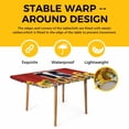 thumbnail image 4 of Cow Sunflowers Table Cloths for 5 Foot Rectangle Tables, Botanical Floral Leaves Bees Farm Barn Patio Waterproof Elastic Fitted Tablecloths, Washable Rectangular Table Cover for Camping, 4 of 8