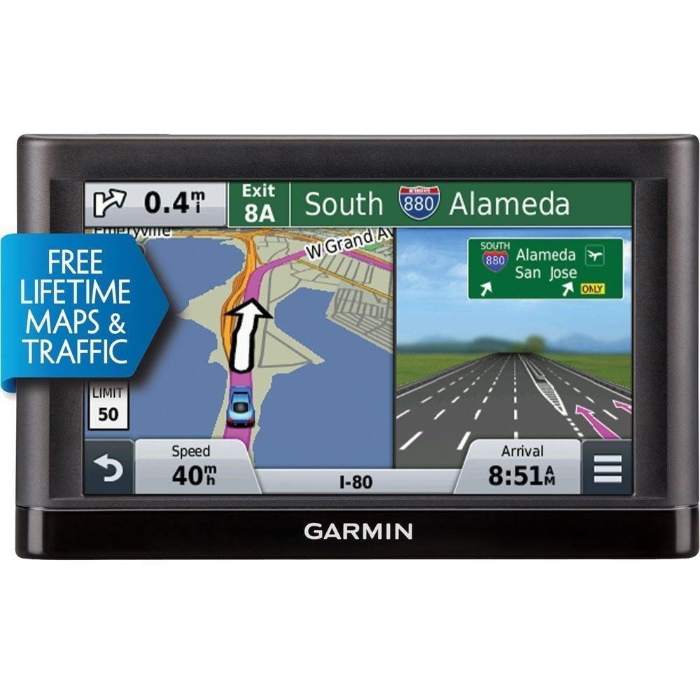 Garmin Nuvi 5" Portable GPS w/ Lifetime Maps Traffic 010-01198-04 (Used) - Walmart.com