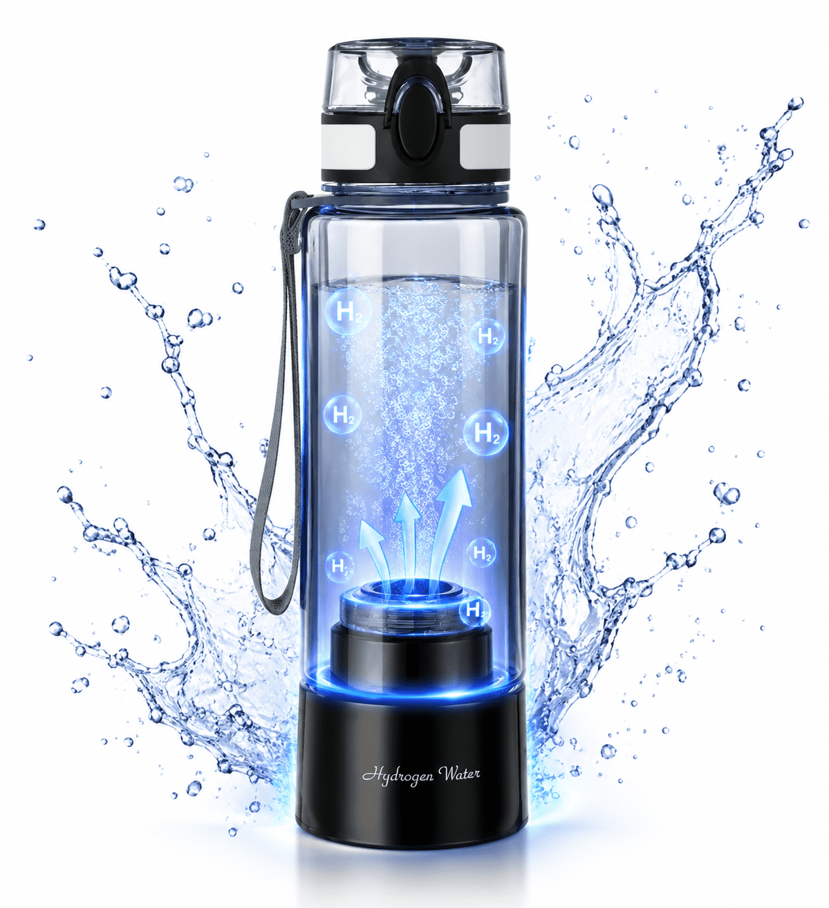 Hydrogen Water Bottle Generator 5000ppb-7000ppb, Premium Metal