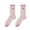 Pink, variant on LckLvx Womens Ruffle Crew Socks Thin Soft Comfy Breathable Calf Socks Casual Cute Frilly Socks