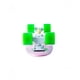 thumbnail image 3 of Patineta semiprofesional minicruiser tipo Penny Display deck rosa trucks blancos ruedas verdes, 3 of 4