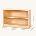 Rubber Wood Montessori Shelf and Toy Storage 35.4" L Solid Wood